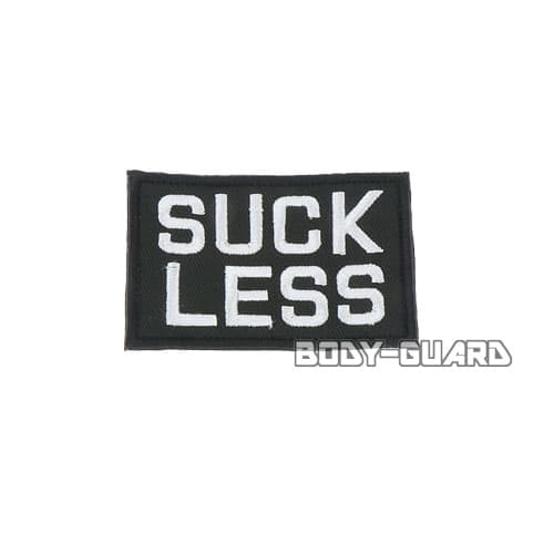 SUCKLESS　ワッペン　ブラック【ゆうパケット対応】