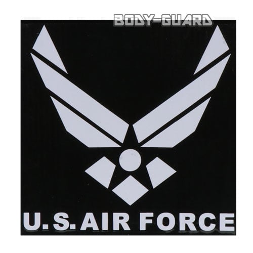 U.S. AIR FORCE　ステッカー　ホワイト【ゆうパケット対応】
