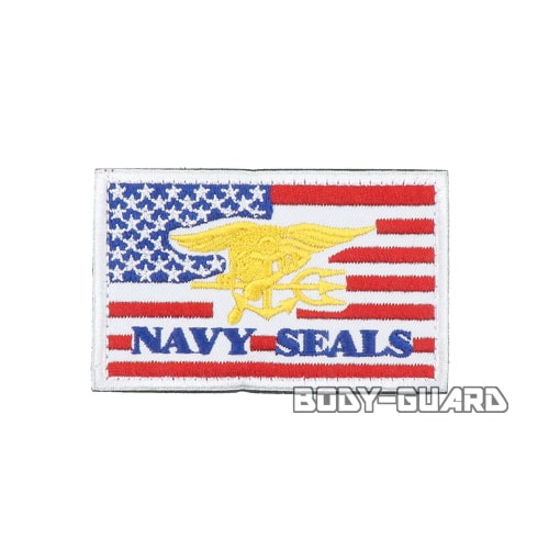 NAVY　SEALS　ワッペン　レッド【ゆうパケット対応】